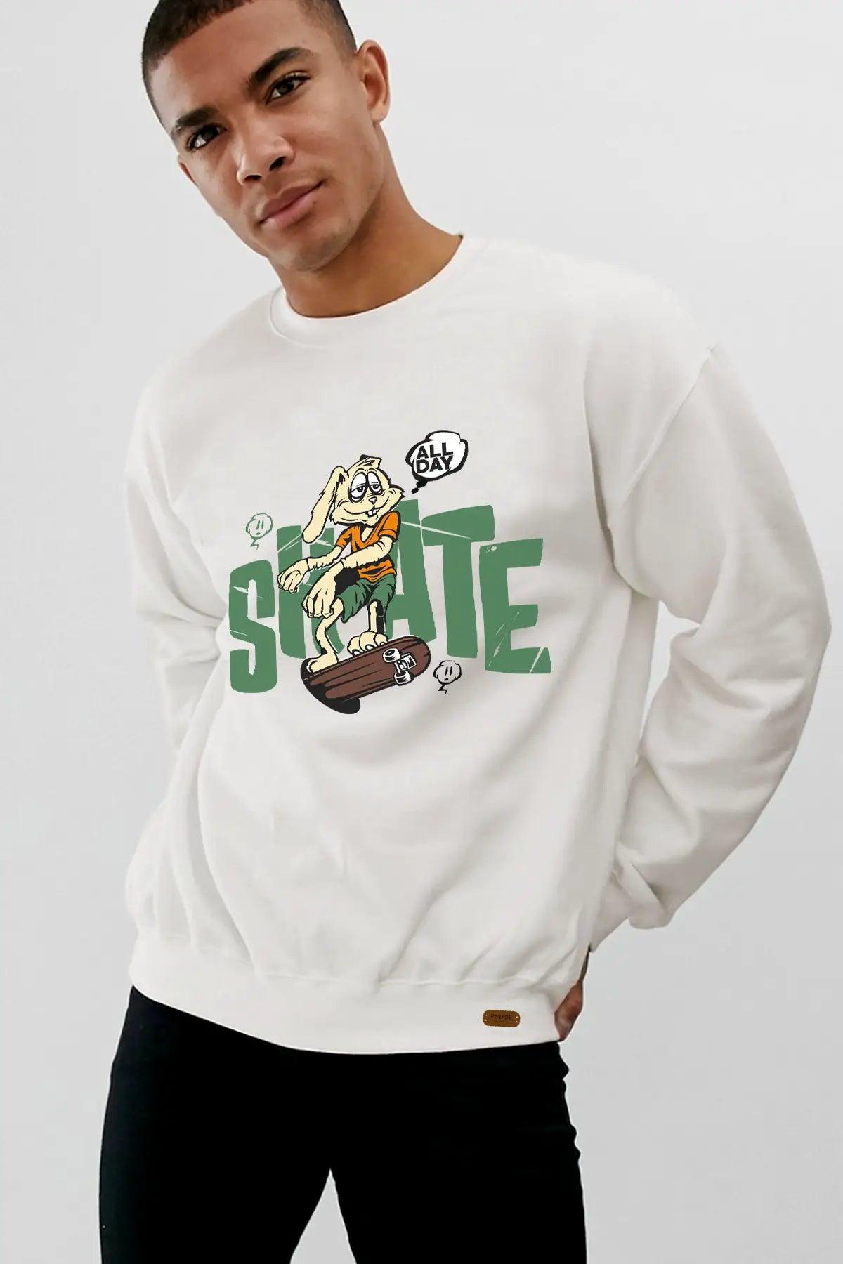 Skate Oversize Erkek Sweatshirt - PΛSΛGE