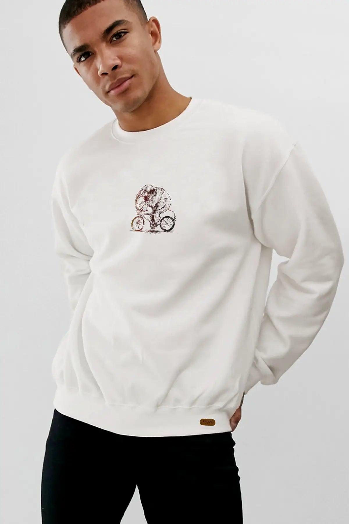 Circus Elephant Oversize Erkek Sweatshirt - PΛSΛGE