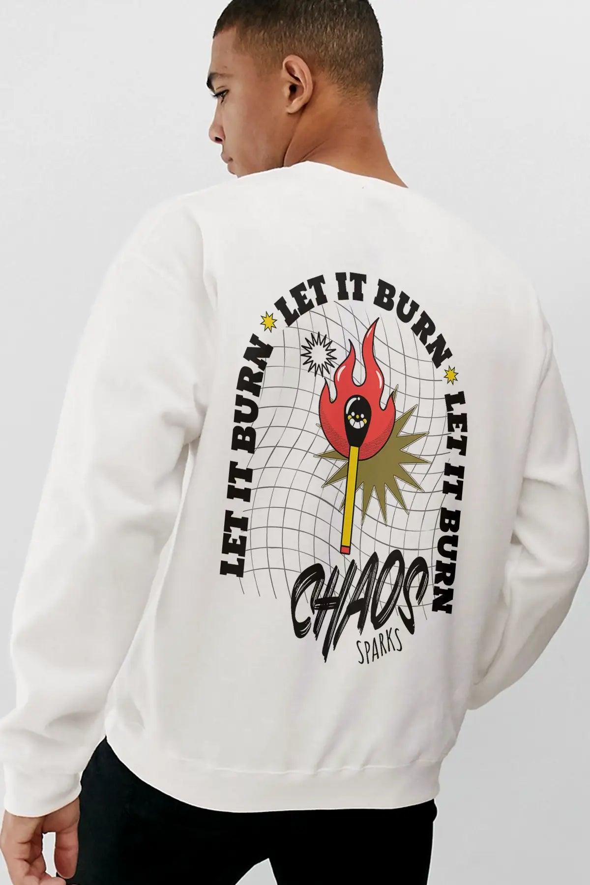 Chaos Oversize Erkek Sweatshirt - PΛSΛGE