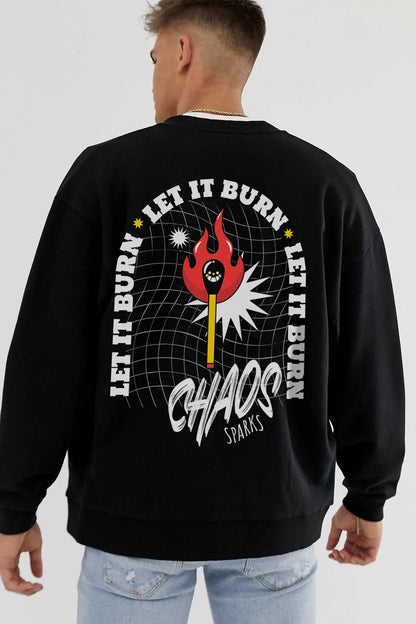 Chaos Oversize Erkek Sweatshirt - PΛSΛGE