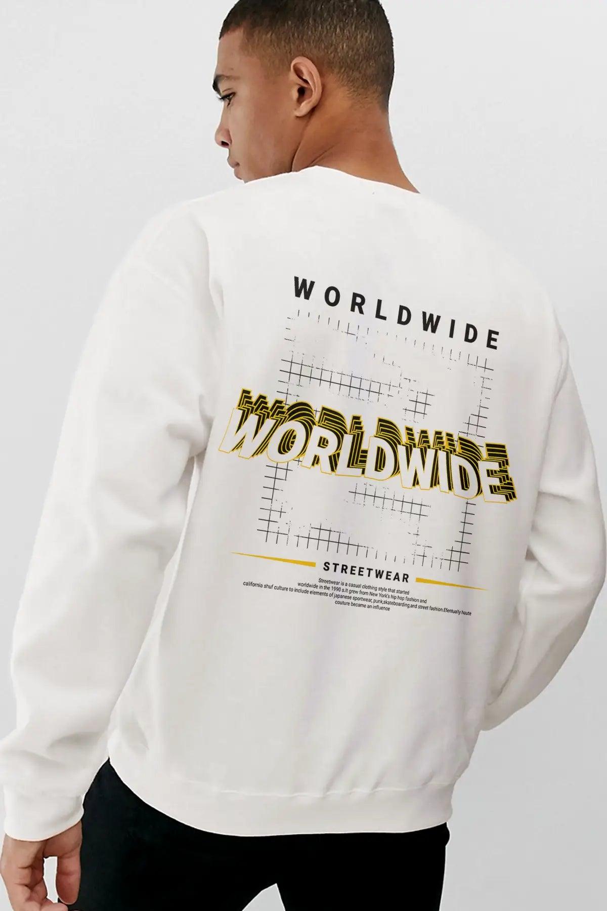 Worldwide Oversize Erkek Sweatshirt - PΛSΛGE