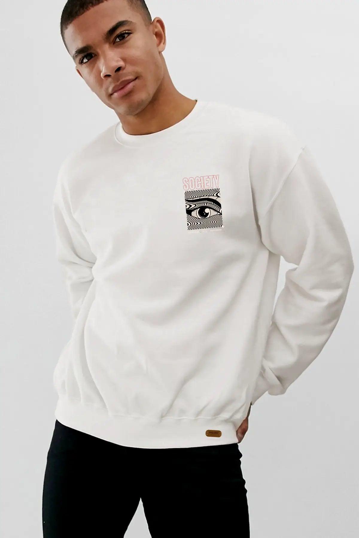 Society Oversize Erkek Sweatshirt - PΛSΛGE