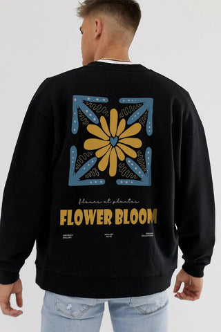 Flower Bloom Oversize Erkek Sweatshirt - PΛSΛGE