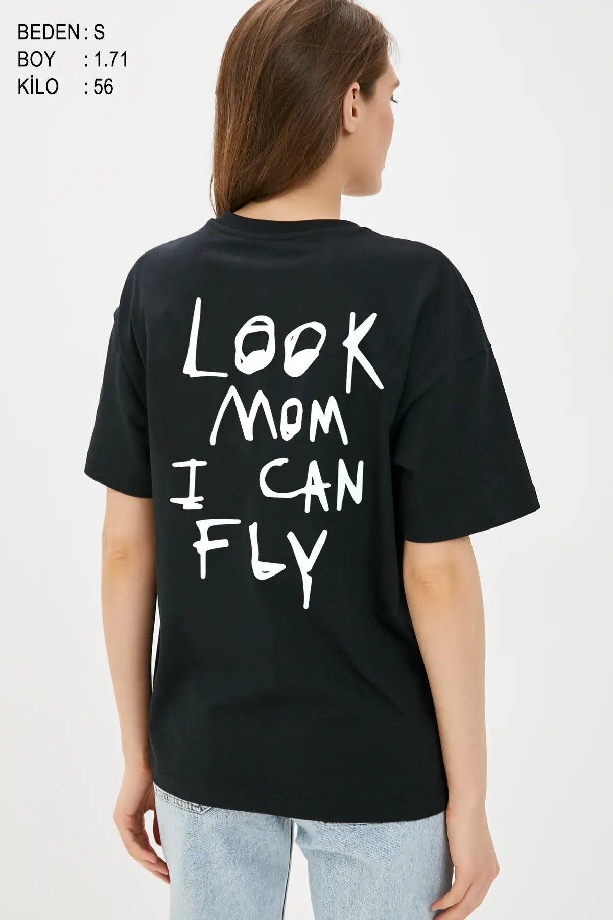 I Can Fly Oversize Kadın Tişört - PΛSΛGE