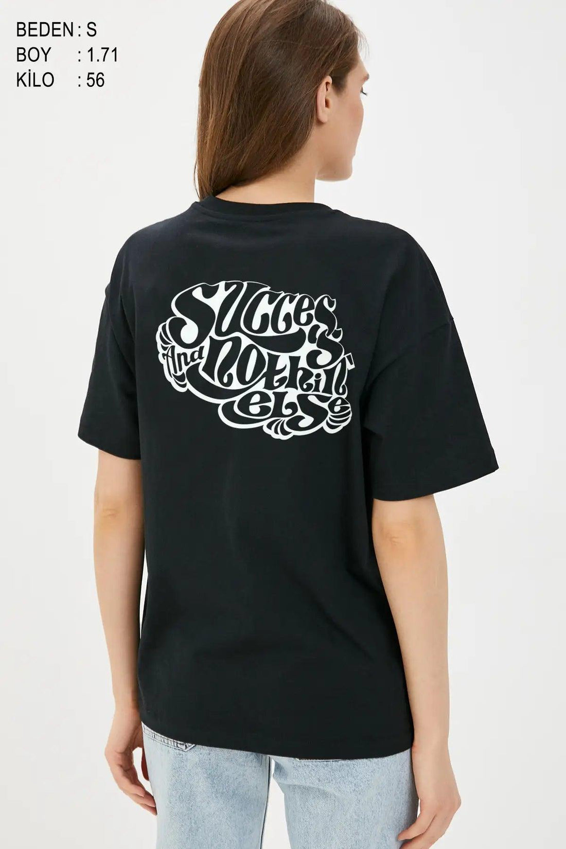 Success Oversize Kadın Tişört - PΛSΛGE