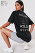 Wild West Oversize Kadın Tişört - PΛSΛGE