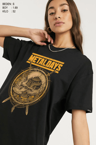 Metaldays Overize Kadın Tişört - PΛSΛGE