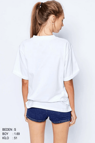 Hanston Oversize Kadın Tişört - PΛSΛGE