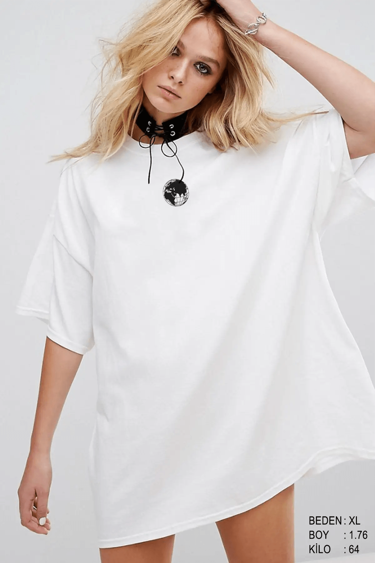 Streetwear Oversize Kadın Tişört - PΛSΛGE
