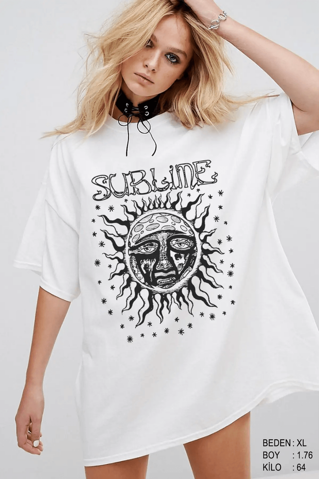 Sublime Oversize Kadın Tişört - PΛSΛGE