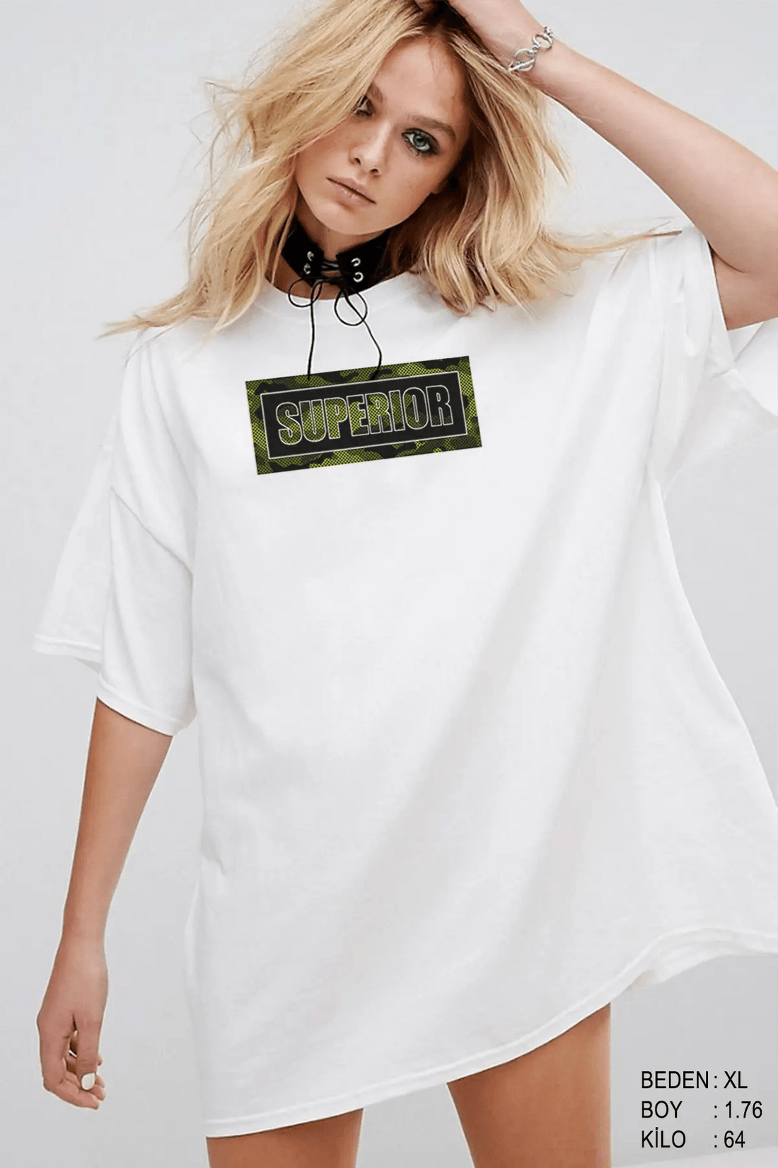 Superior Oversize Kadın Tişört - PΛSΛGE