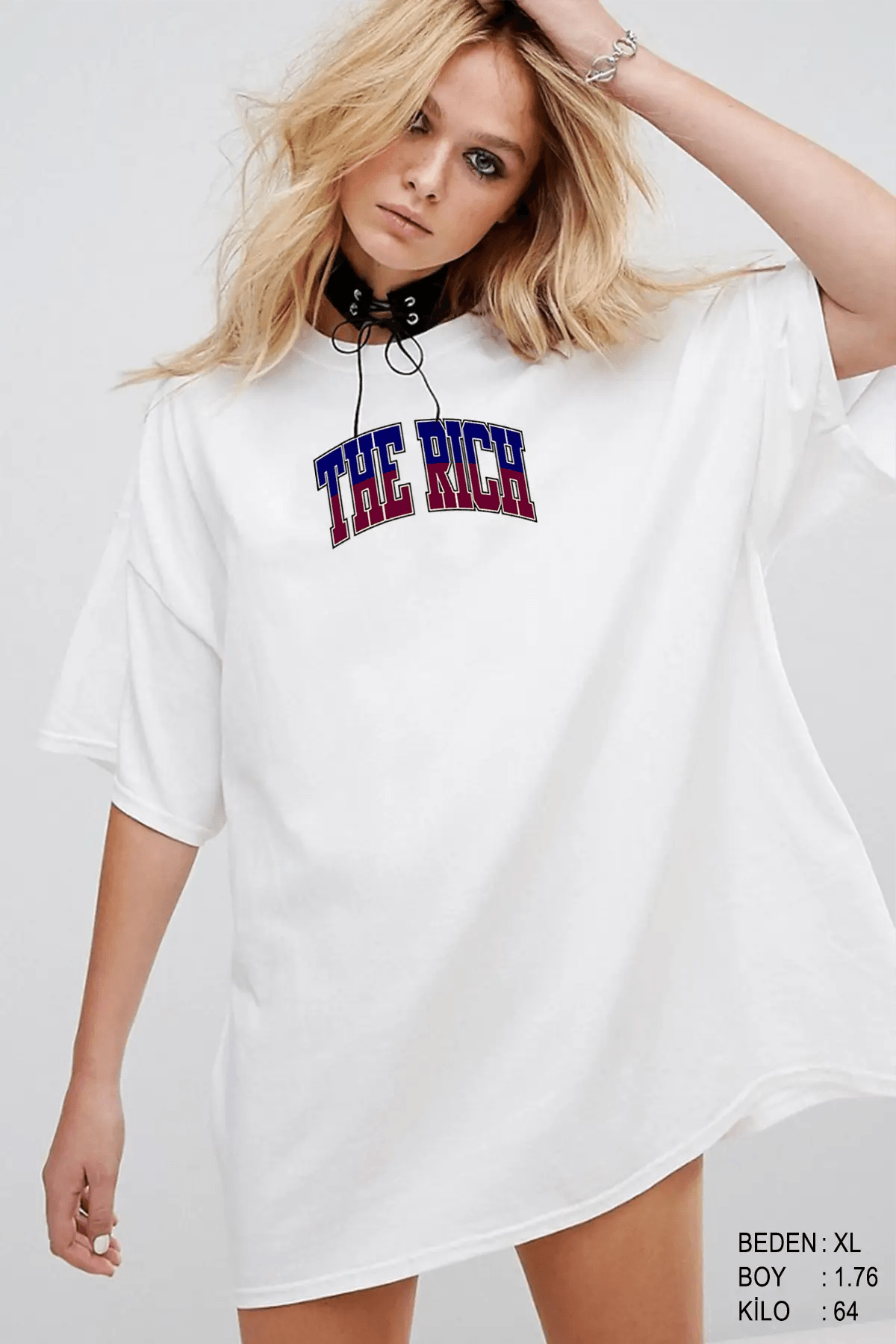The Rich Oversize Kadın Tişört - PΛSΛGE