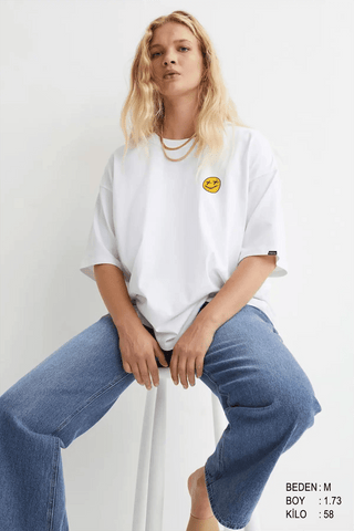 Urban Style Oversize Kadın Tişört - PΛSΛGE